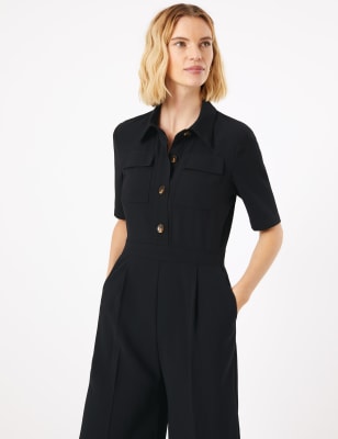 m&s black jumpsuit