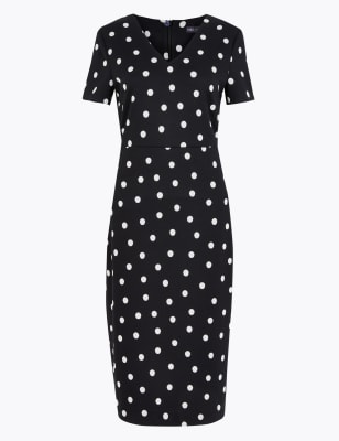 jersey polka dot dress