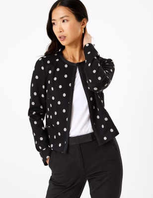 Polka dot outlet jacket womens