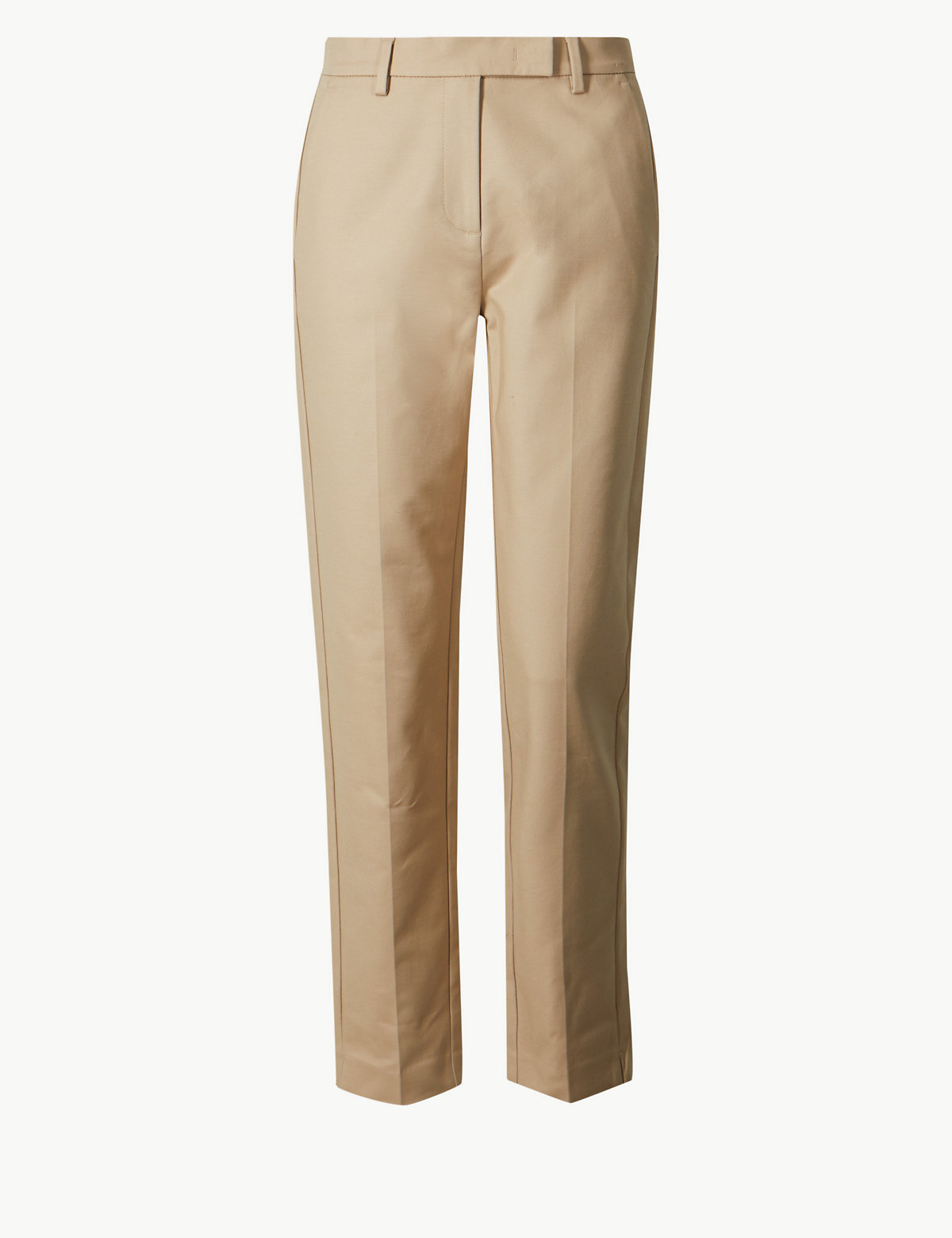Cotton Rich Slim Fit 7/8 Trousers