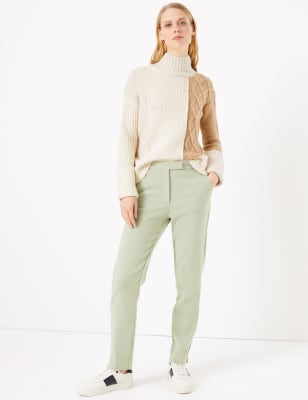 ankle grazer work trousers