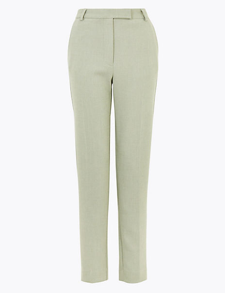 Mia Slim Marl Ankle Grazer Trousers | M&S Collection | M&S