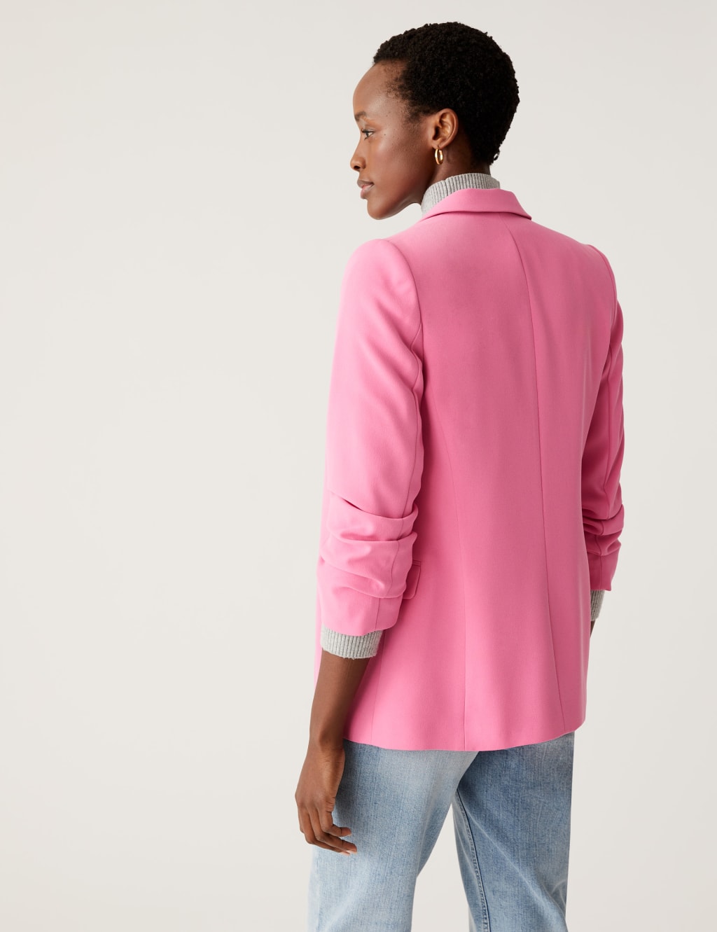 Ruched Sleeve Blazer image 5