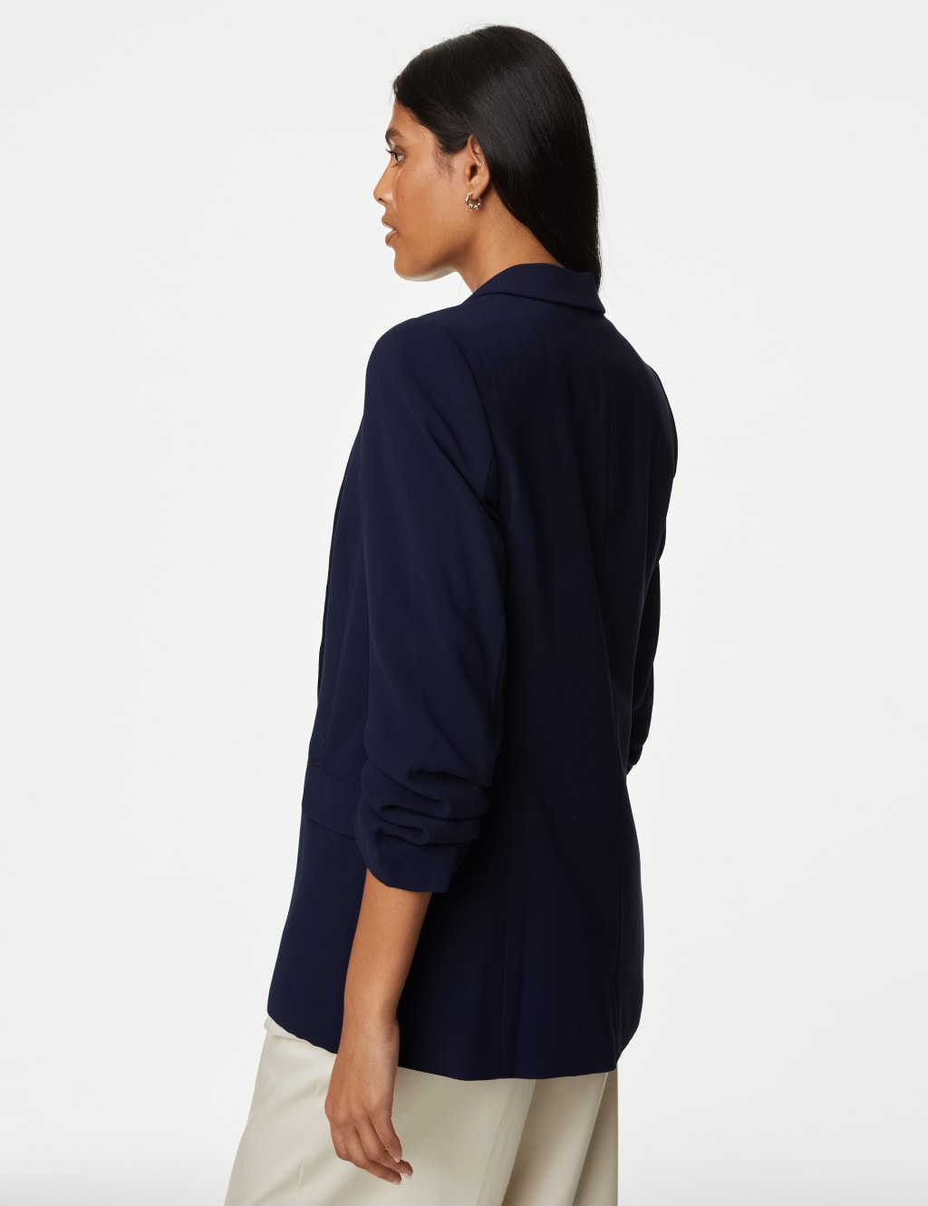 Ruched Sleeve Blazer image 4
