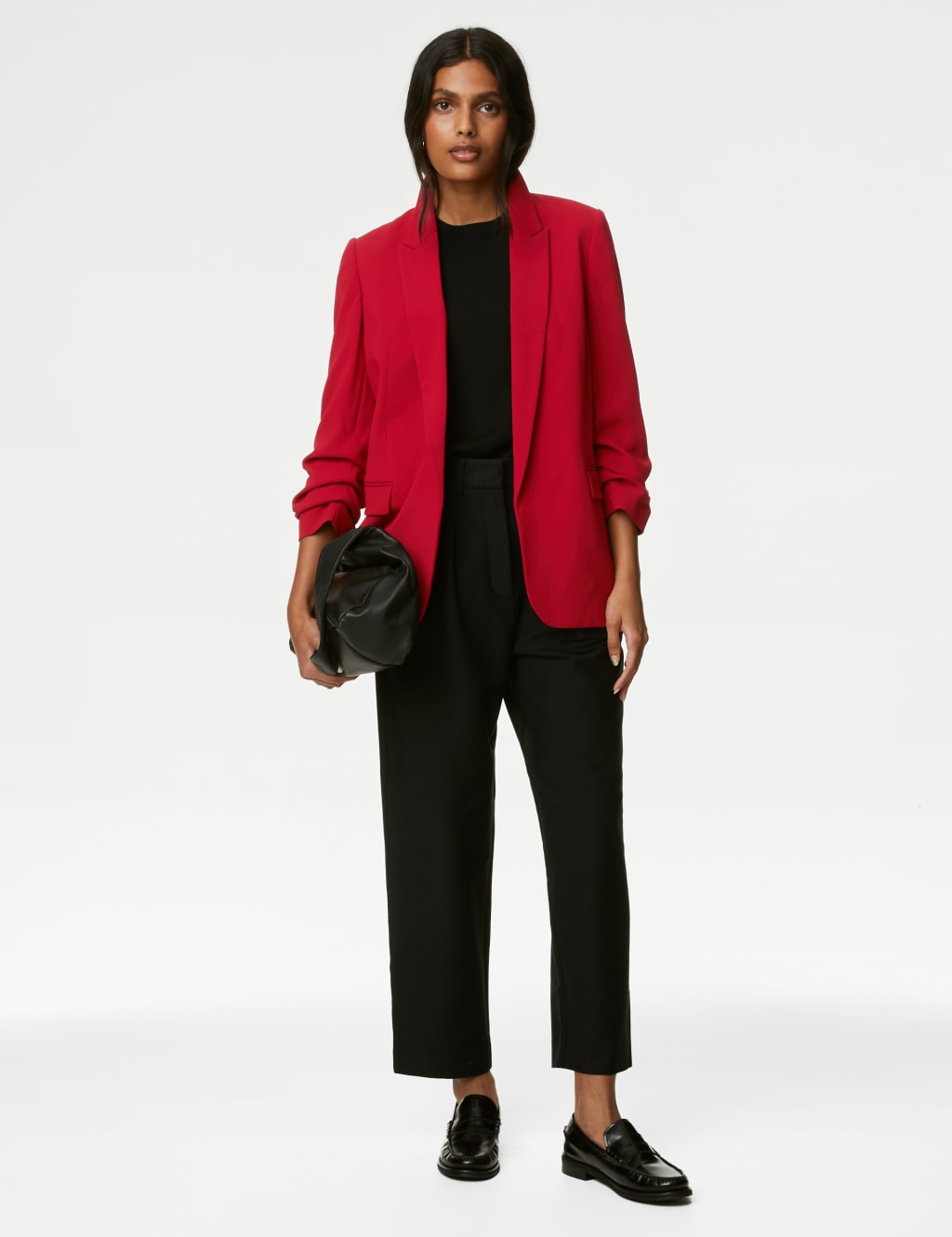 Ruched Sleeve Blazer image 3