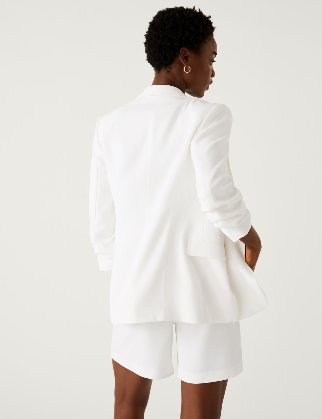 Ruched Sleeve Blazer image 5