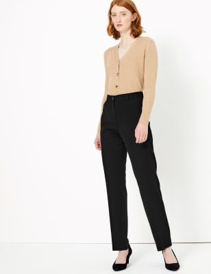 Straight Pants with 2 Zipper Pockets