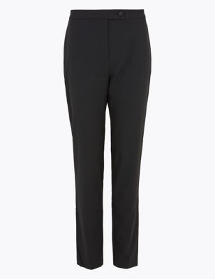 Mia Slim Tuxedo Ankle Grazer Trousers | M&S Collection | M&S