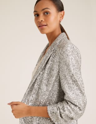 Shimmer blazer shop