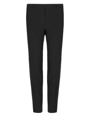 Flat Front Tapered Leg Trousers | M&S Collection | M&S