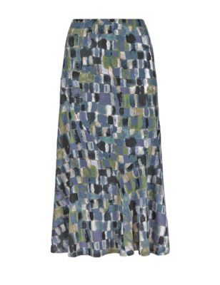 Block Print Flared Hem Skirt | Classic | M&S