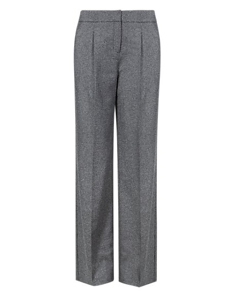Luxury Wide Leg Trousers with New Wool | M&S Collection | M&S