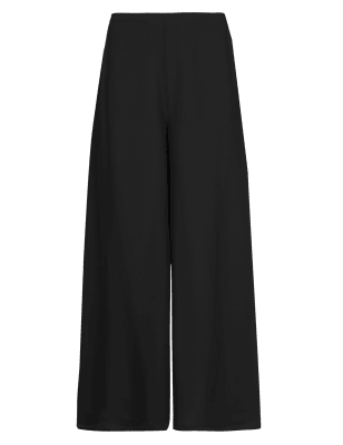 m&s wide leg linen trousers