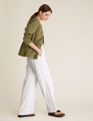  Pantalon large avec cordon - Winter White