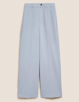 petite wide leg trousers m&s