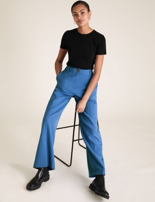  Pantalon coupe large - Blue