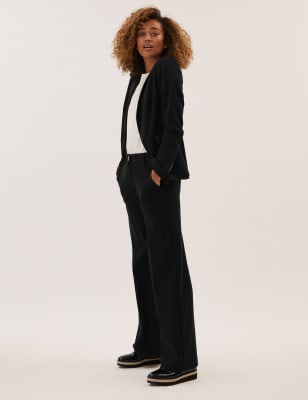 

Womens M&S Collection Wide Leg Trousers - Black, Black
