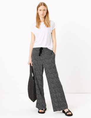 m and s striped trousers