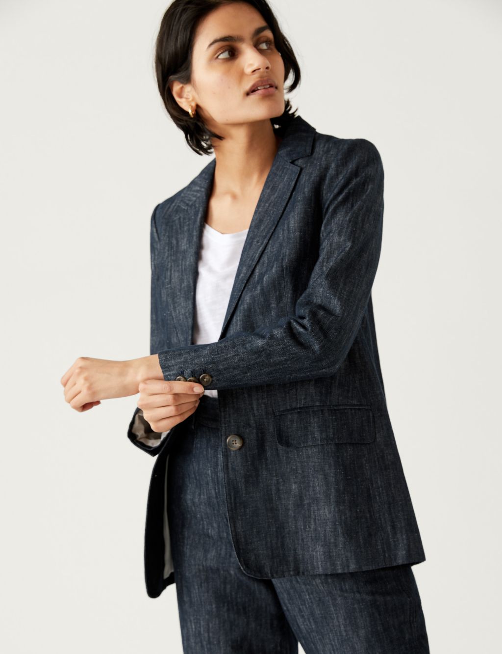 Cotton Rich Relaxed Blazer image 2