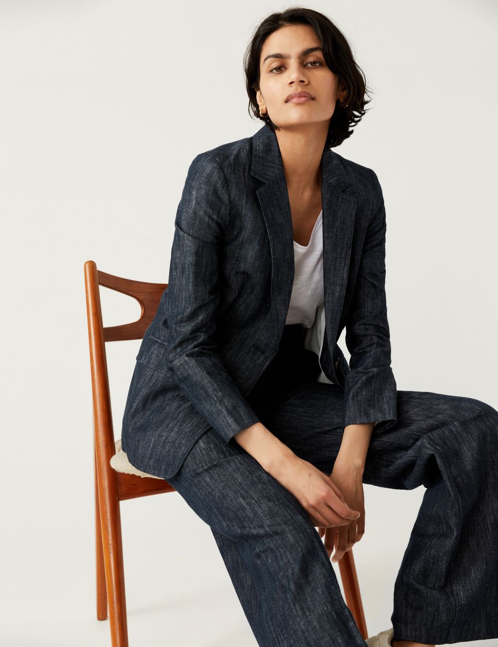 Cotton Rich Relaxed Blazer image 4