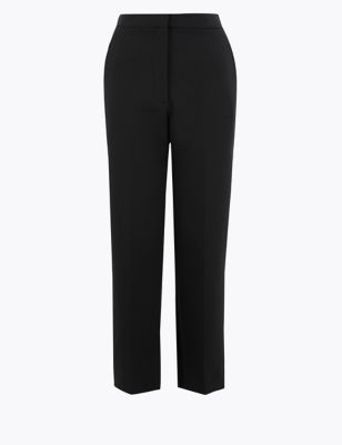Evie Straight Leg Zip Pockets 7/8 Trousers | M&S Collection | M&S