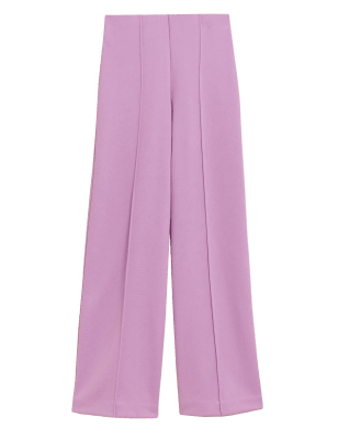 

M&S Collection Pantalón de pata ancha de punto texturizadoWomens - Violet, Violet