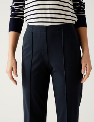 Jersey Straight Leg Trousers Mands Us
