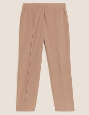 Jersey Straight Leg Trousers