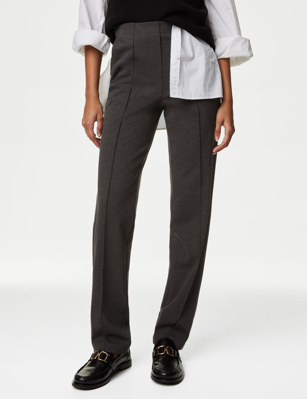 Jersey Straight Leg Trousers image 2