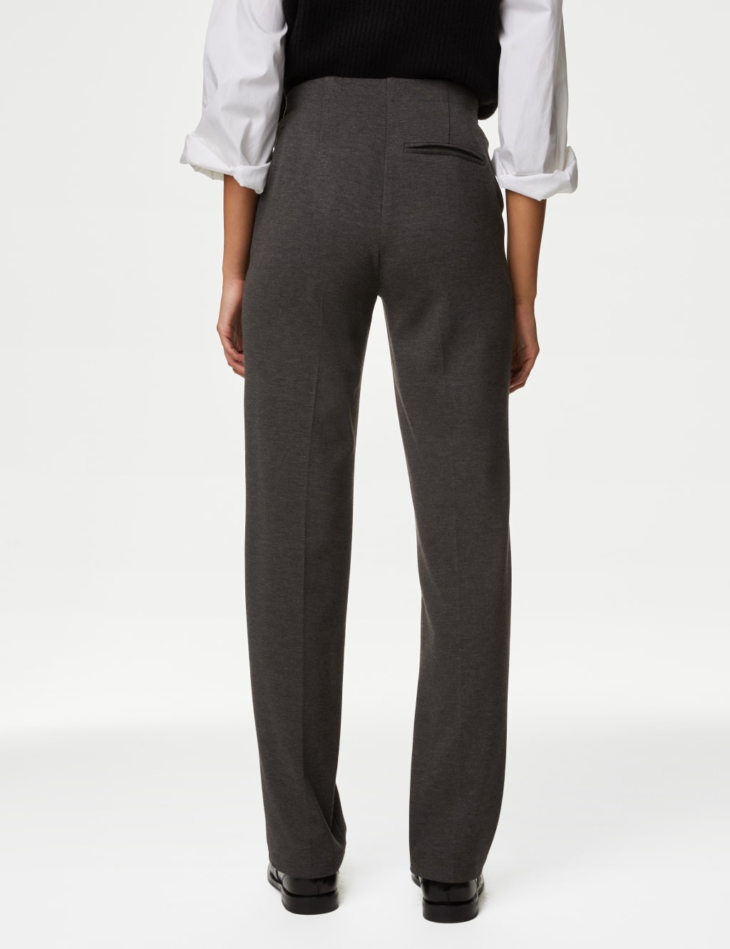Jersey Straight Leg Trousers image 4