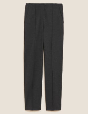 Jersey Straight Leg Trousers