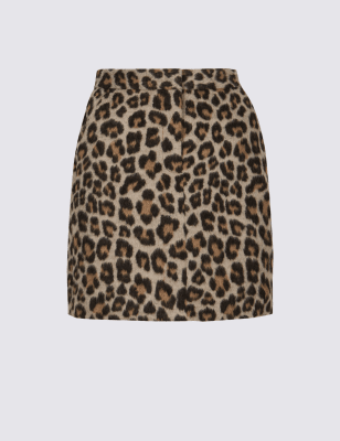 animal print skirt marks and spencer