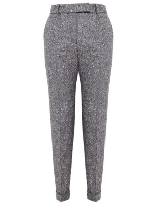 Pure Wool Tweed Pants