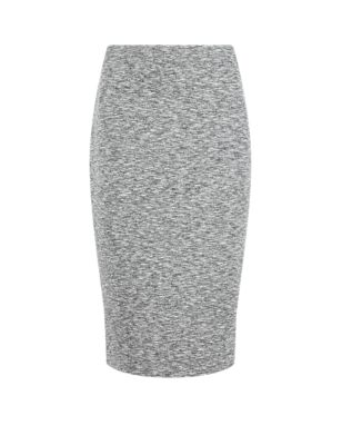 Space-Dye Textured Pencil Skirt | M&S Collection | M&S