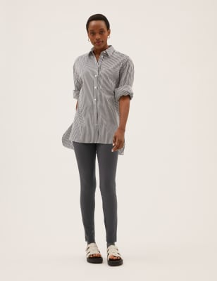 

Womens M&S Collection Skinny Ankle Grazer Trousers with Stretch - Charcoal, Charcoal