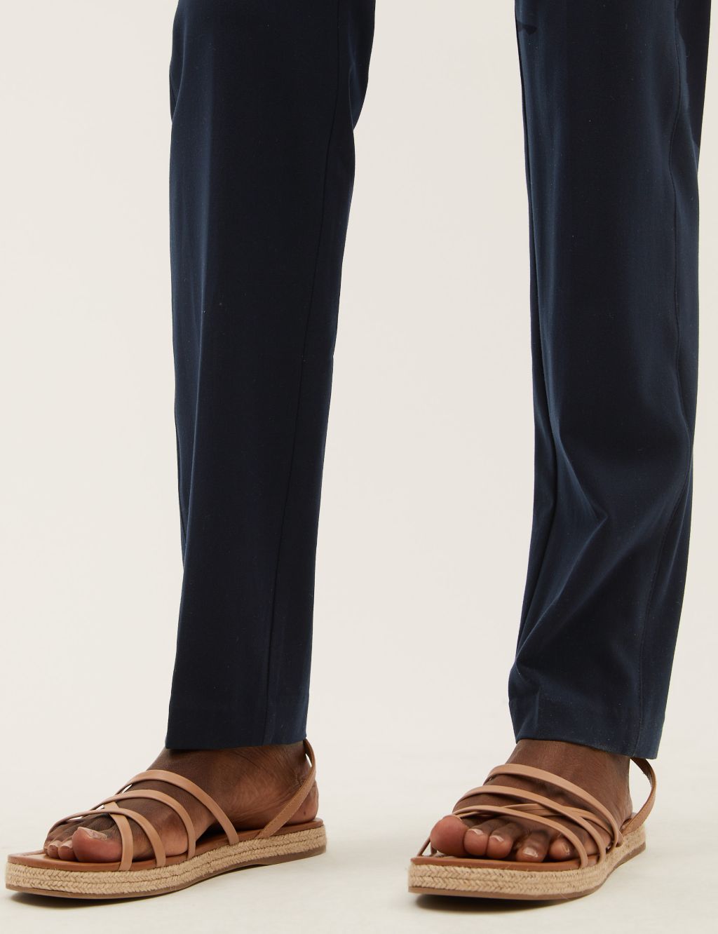 Straight Leg Trousers with Stretch image 5