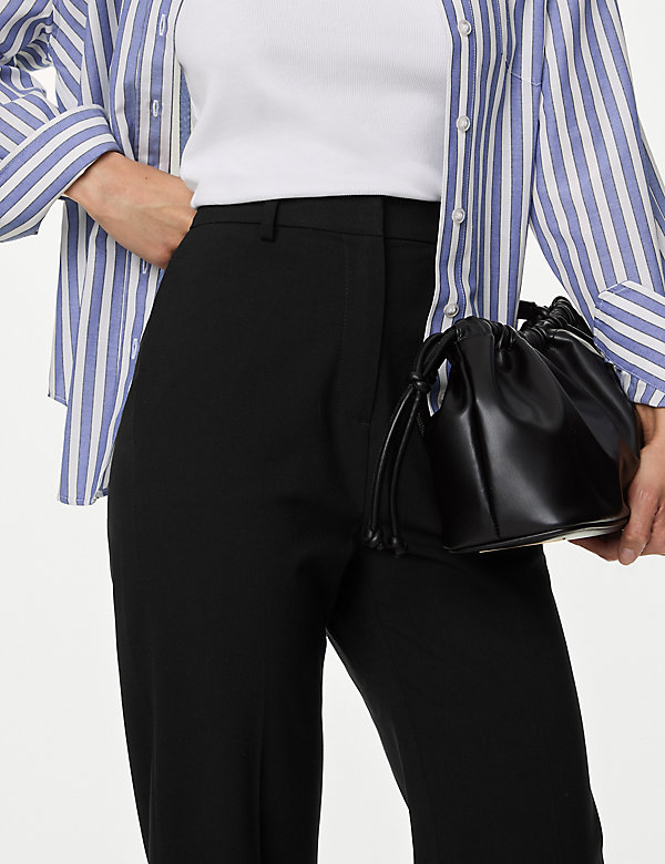 Straight Leg Trousers with Stretch - SI