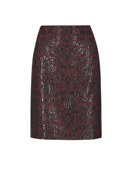 Baroque Print A-Line Skirt | M&S Collection | M&S