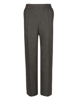 Pull On Button Tab Trousers | Classic | M&S