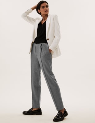 Jersey Tapered Ankle Grazer Trousers