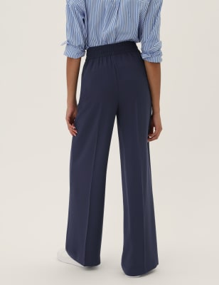 petite wide leg trousers m&s