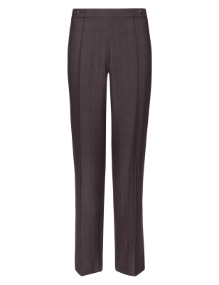 Elasticated Waist Straight Leg Trousers | Classic | M&S