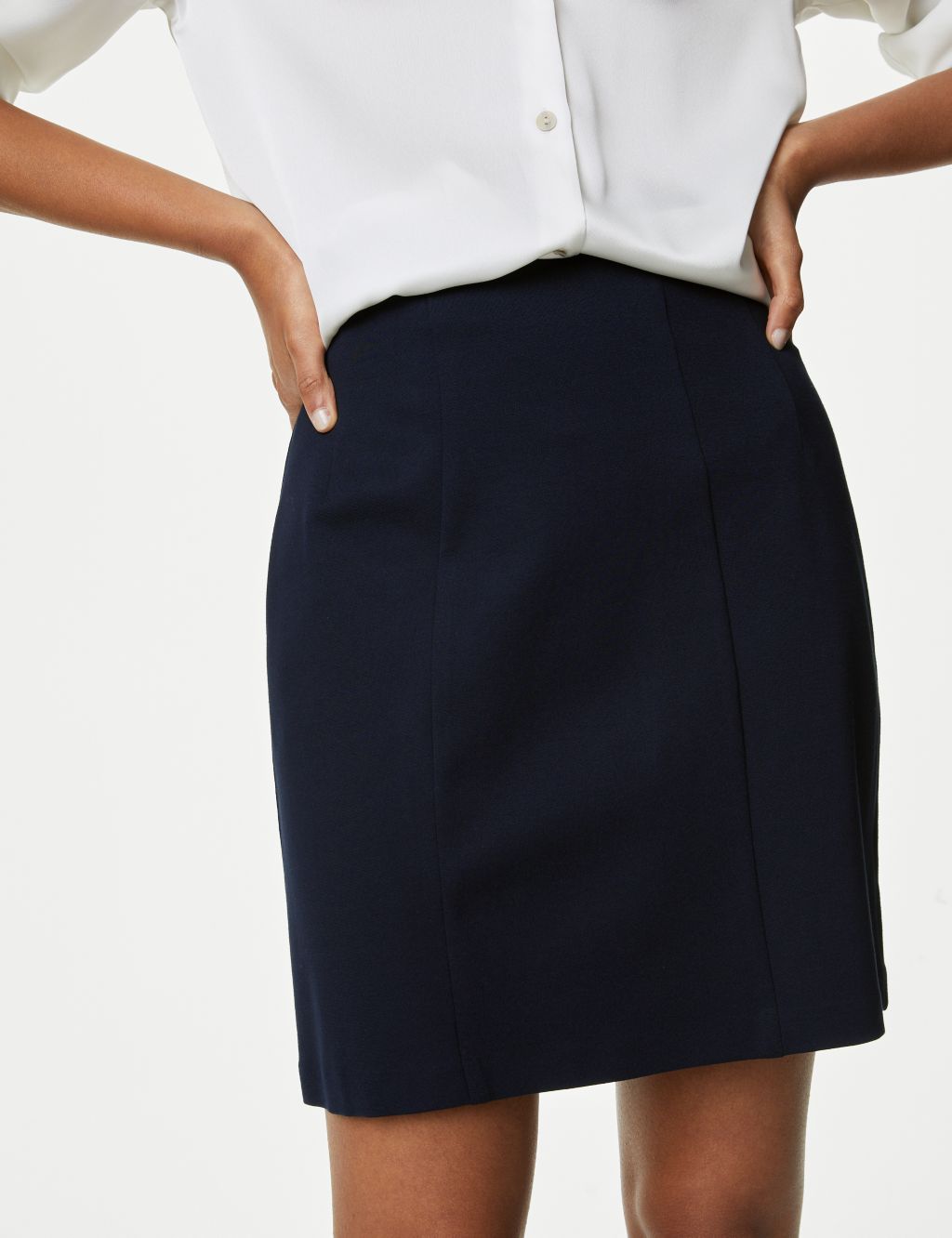 Jersey Mini A-Line Skirt image 4