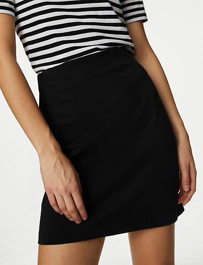Jersey Mini A-Line Skirt