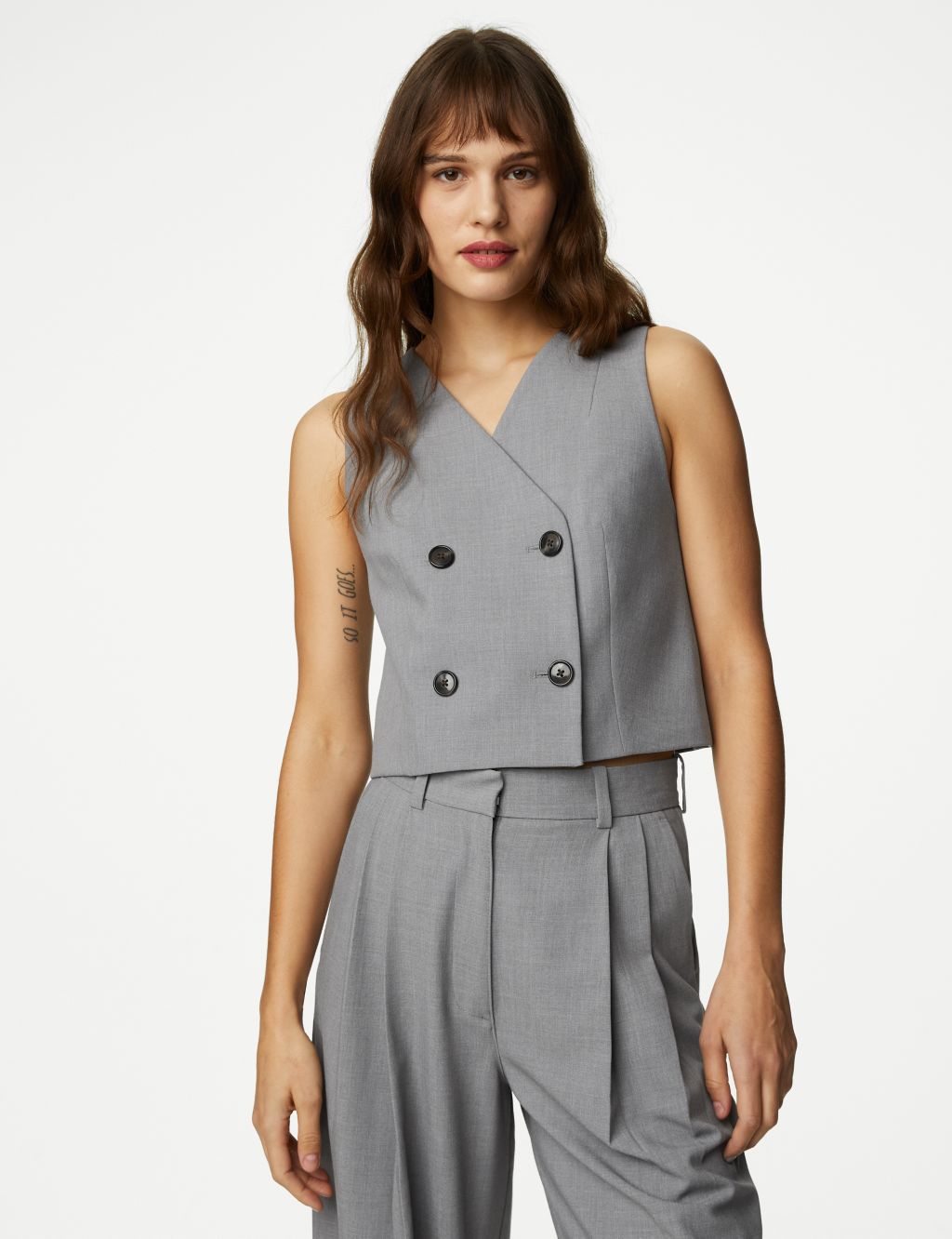 Tailored Double Breasted Waistcoat image 1