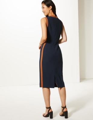 Side stripe midi dress store