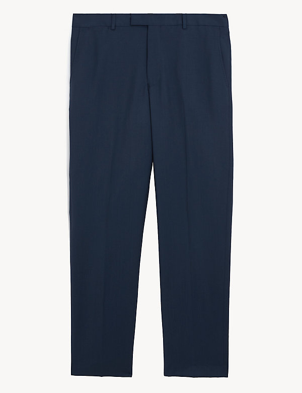 Tailored Fit Pure Wool Twill Trousers - KW