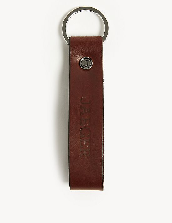 Luxuriöser Schlüsselring aus britischem Leder