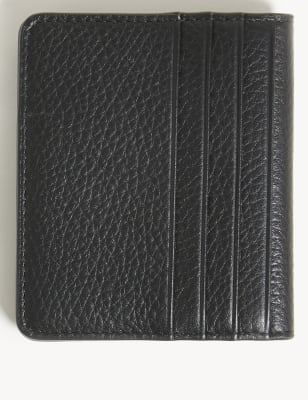 

JAEGER Mens Premium Leather Bi-fold Card Holder - Black, Black