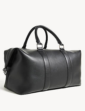 Premium Leather Textured Weekend Bag